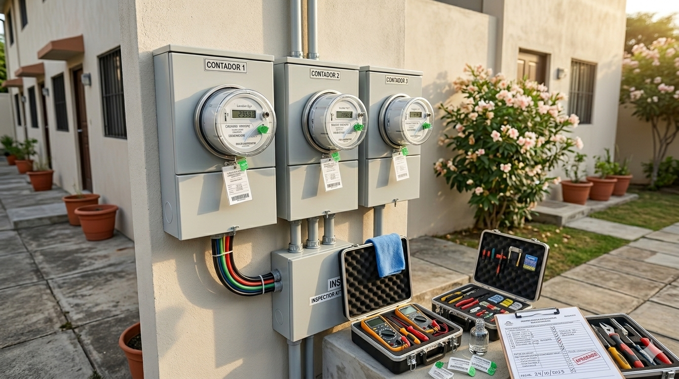Instalación de contadores eléctricos